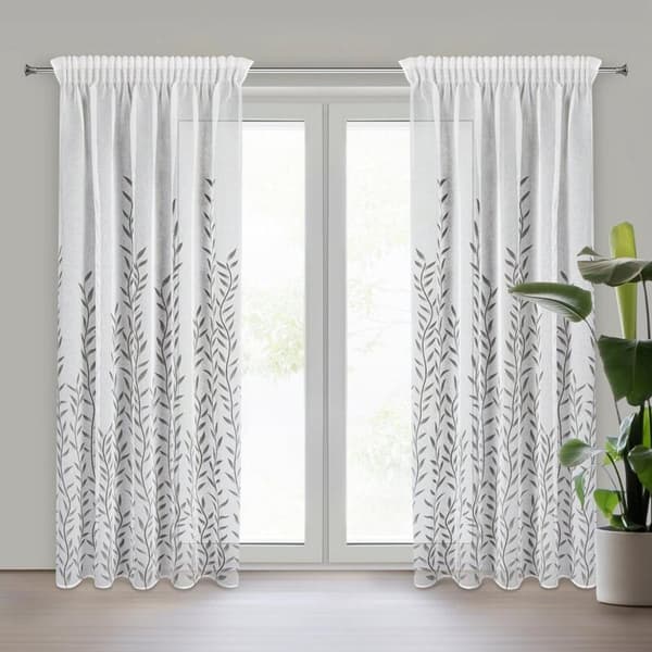 KLARGAVET GLORI GARDIN PÅ TAPE 140 X 270 CM HVID