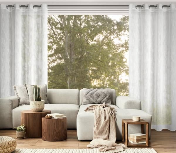KLARGAVET GARDIN ADELE 140 X 250 CM HVID