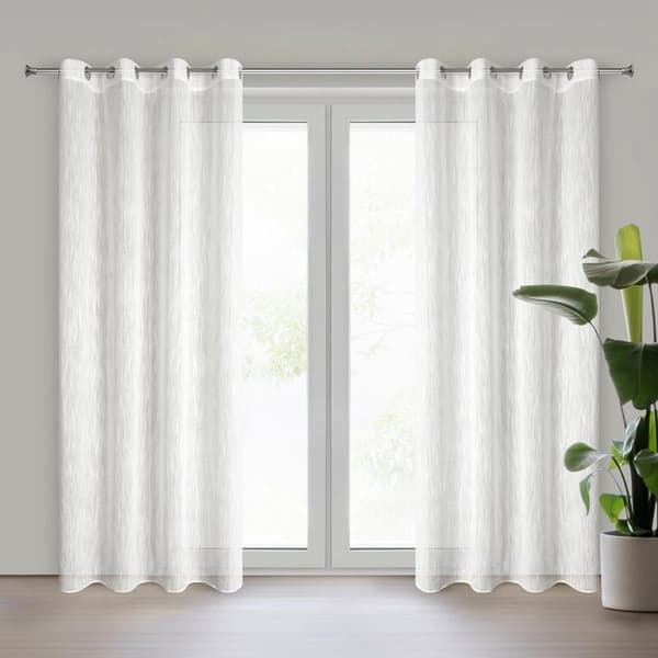 KLARGAVET GARDIN ADELE 140 X 250 CM HVID