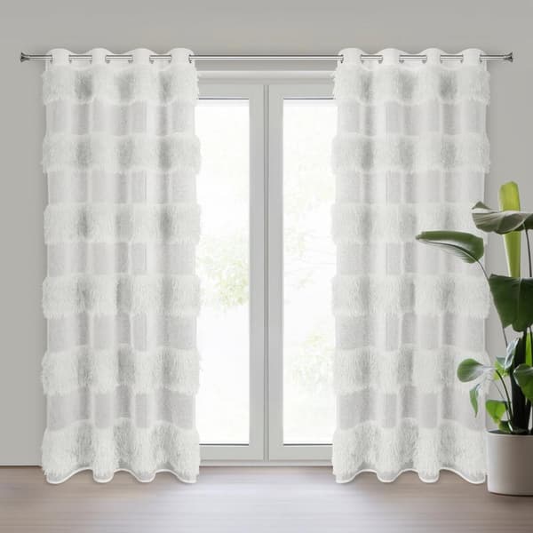 KLARGAVET GARDIN MARGARET 140 X 250 CM CREME