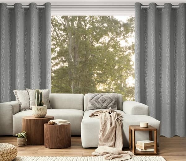 FÄRDIG GARDIN OLETA 140 X 250 CM SILVER