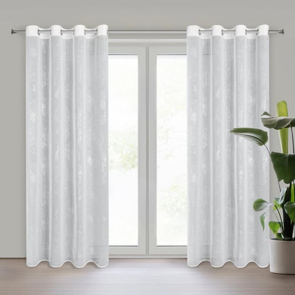 FÄRDIG SAGI-GARDIN 140 X 250 CM VIT