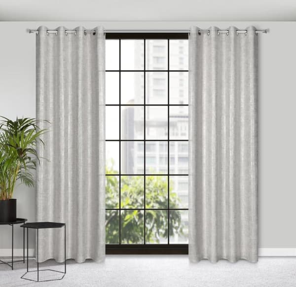 KLARGAVET GARDIN BLANKA 140 X 250 CM SØLV