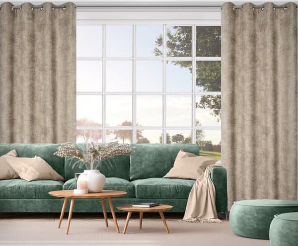 KLARGAVET GARDIN ALETA 135 X 250 CM BEIGE