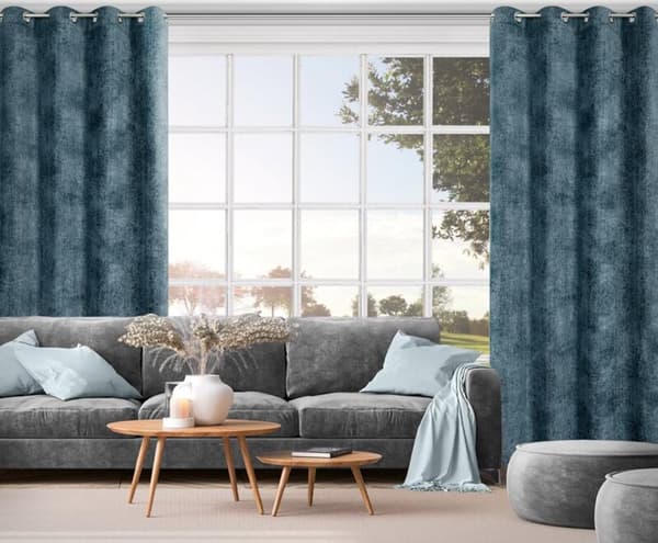 KLARGAVET GARDIN ALETA 135 X 250 CM MARINEBLÅT