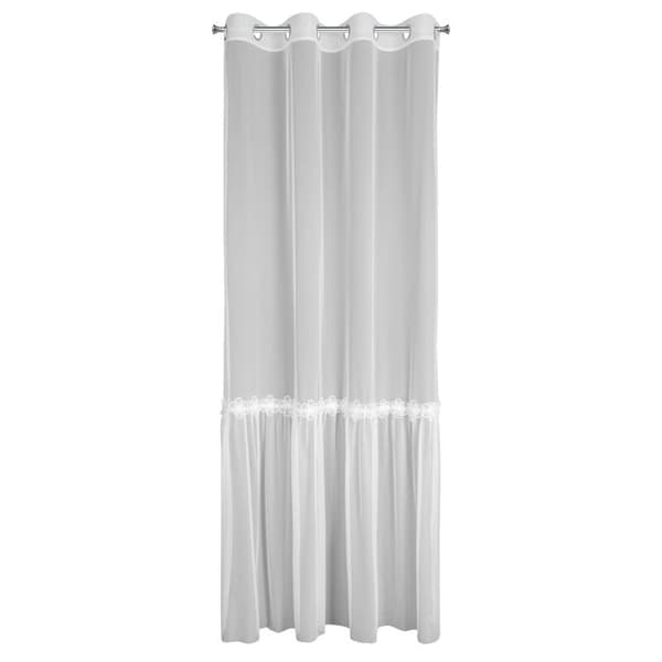 KLARGAVET GARDIN ALISON 140 X 250 CM HVID