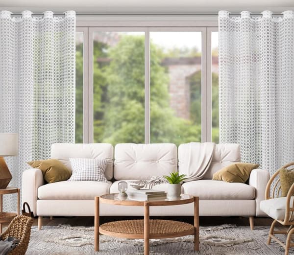 FÄRDIG GARDIN CARMEN 140 X 250 CM VIT
