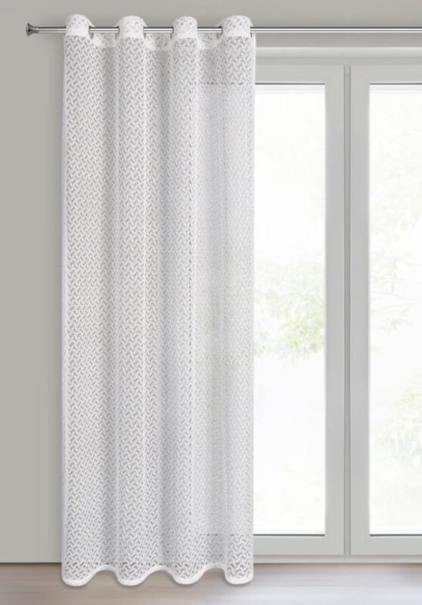 KLARGAVET GARDIN CLARA 140 X 250 CM HVID