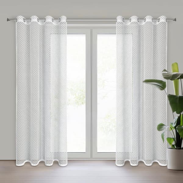 KLARGAVET GARDIN ELA 140 X 250 CM HVID