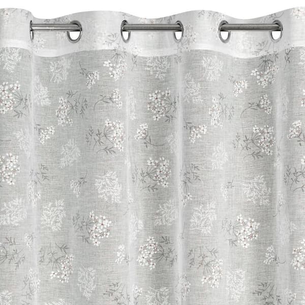 KLARGAVET GARDIN ADIA 140 X 250 CM HVID