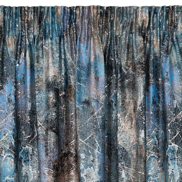 FÄRDIG GJORDAD GARDIN ESTER PÅ TEJP 140 X 250 CM TURKOS