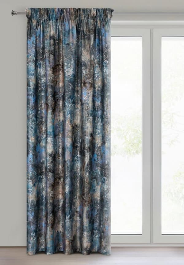 FÄRDIG GJORDAD GARDIN ESTER PÅ TEJP 140 X 250 CM TURKOS