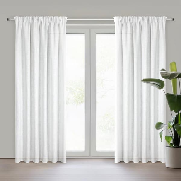 KLARGAVET ROSI 1 GARDIN PÅ TAPE 140 X 270 CM HVID