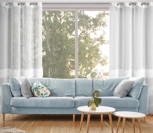 KLARGAVET GARDIN MARGARET4 140 X 250 CM HVID