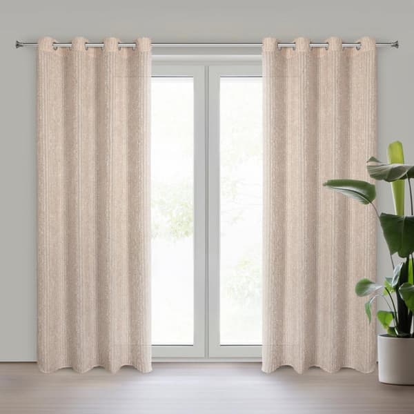 KLARGÅRET GARDIN SELMA 135 X 250 CM BEIGE