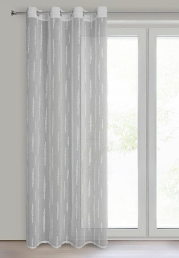 KLARGÅRET GARDIN ALENI 140 X 250 CM SØLV