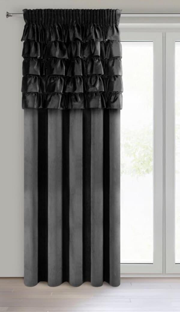 AURA VALMIS VERHO TEIPILLÄ 140 X 270 CM MUSTA