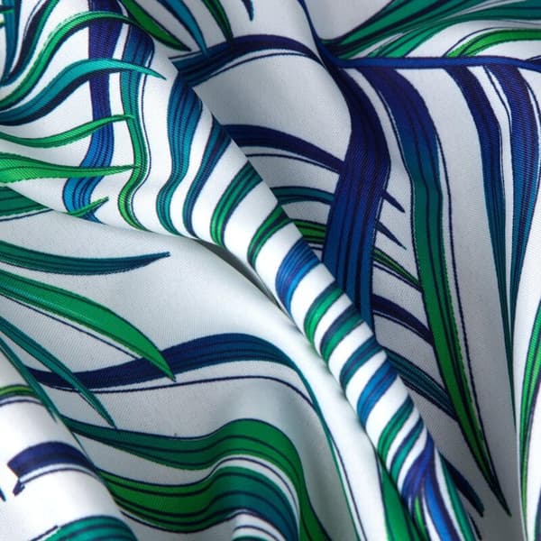 KLARGAVET GARDIN D91 PALMS 02 140 X 250 CM HVID