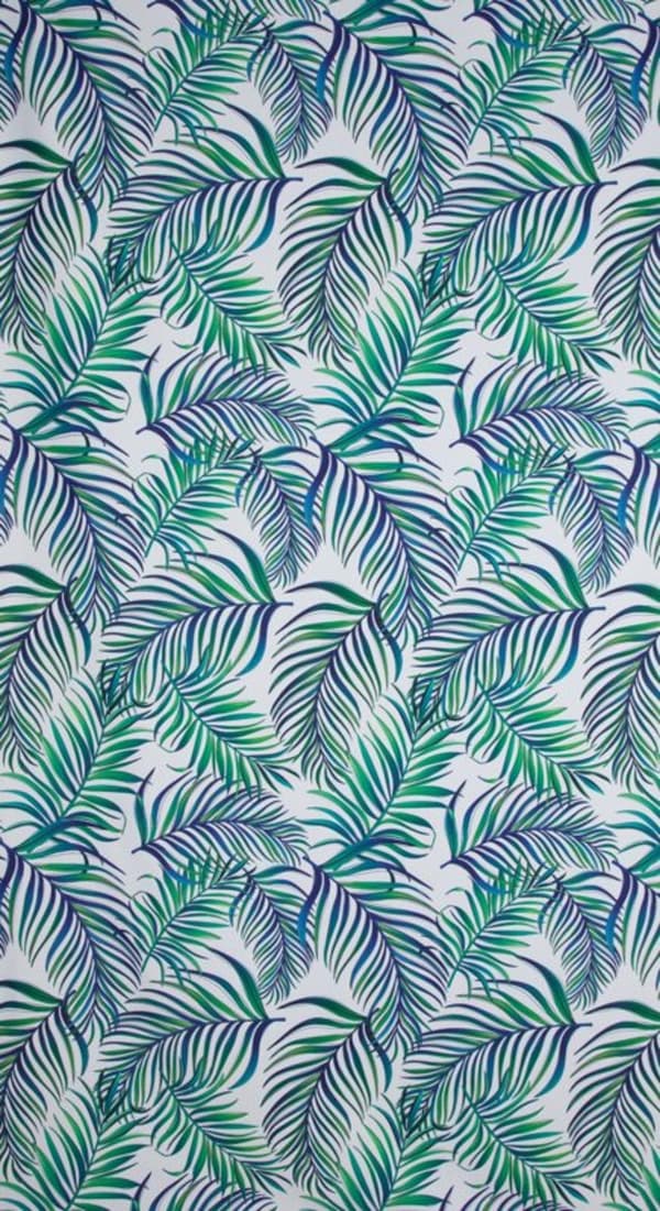 KLARGAVET GARDIN D91 PALMS 02 140 X 250 CM HVID