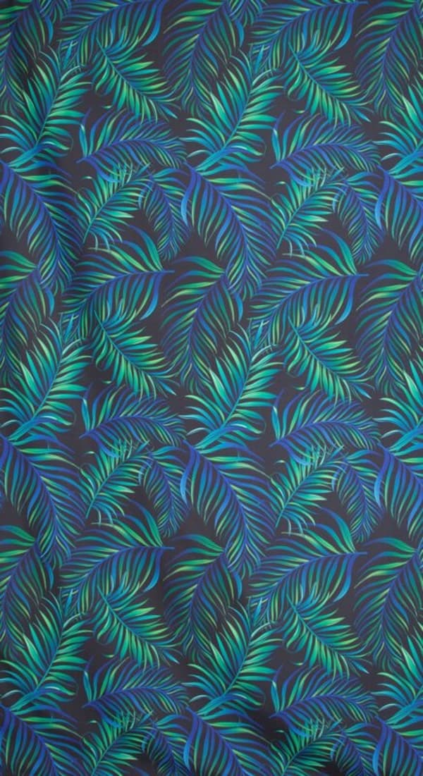 VALMIS VERHO D91 PALMS 01 140 X 250 CM MUSTA