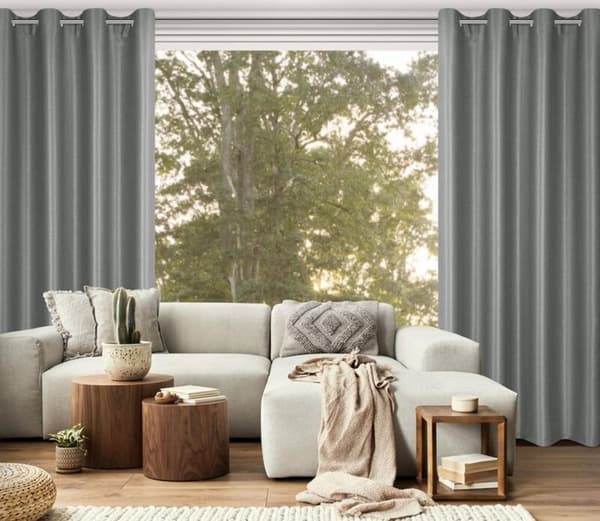 FÄRDIG GARDIN SELINA 140 X 250 CM STÅL