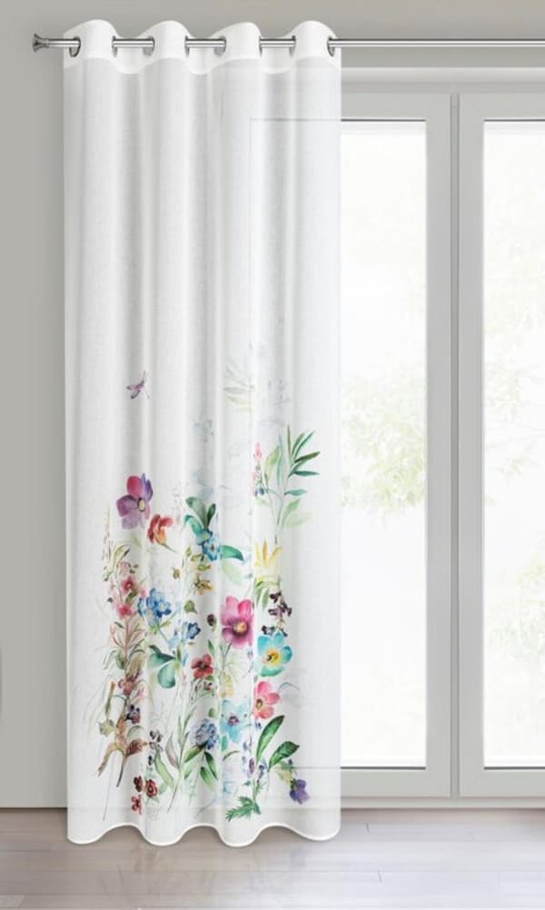 FÄRDIG GJORDAD GARDINFJÄDER 140 X 250 CM VIT