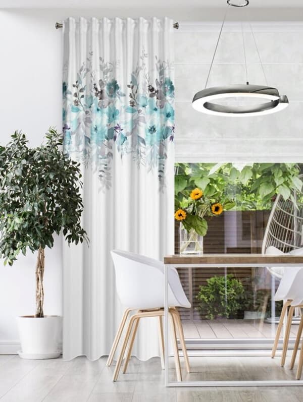 SENDI KLARGAVET GARDIN PÅ TAPE 140 X 270 CM HVID