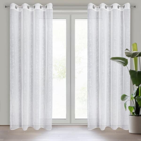 KLARGAVET GARDIN ELSI 140 X 250 CM HVID