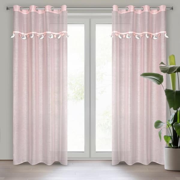 KLARGÅRET GARDINMÅNE 2 140 X 250 CM PINK