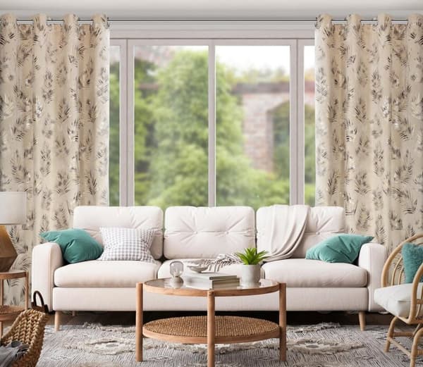 FÄRDIG GARDIN GLORIA 140 X 250 CM BEIGE