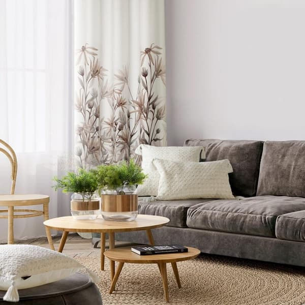 KLARGAVET GARDIN INEZ 140 X 250 CM BEIGE
