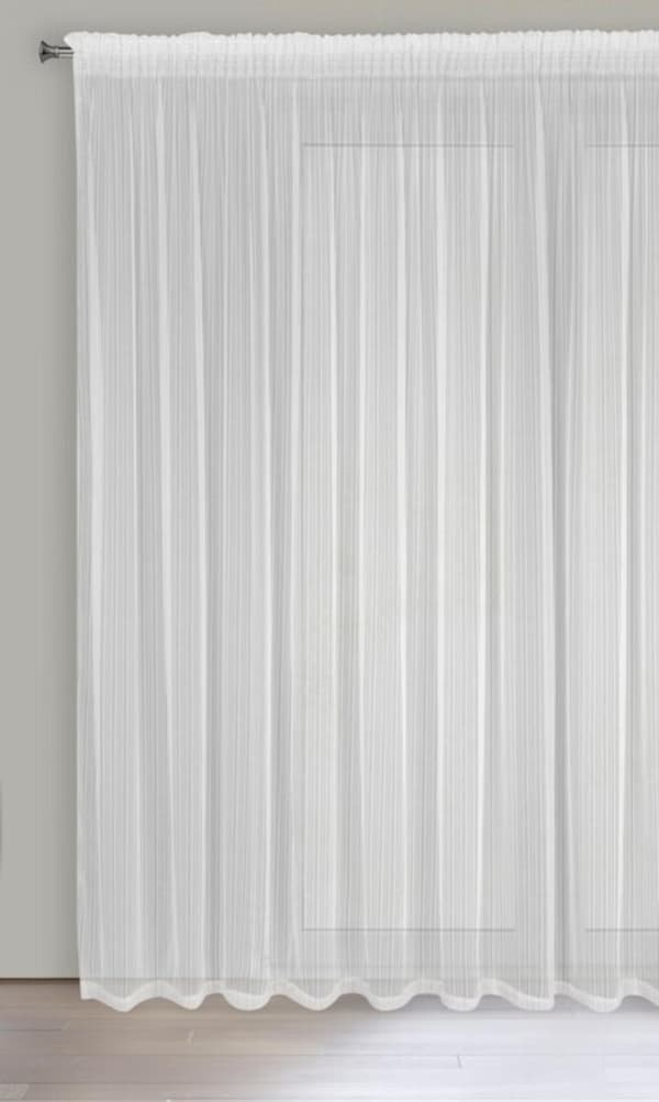 FÄRDIG Gjord gardin NOELIA PÅ TEJP 300 X 270 CM VIT
