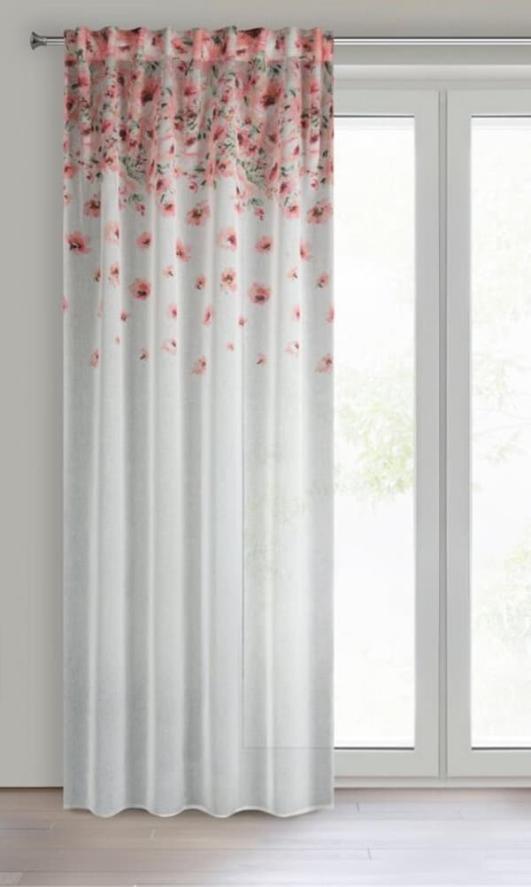 KLARGAVET GARDIN OLIWIA PÅ TAPE 140 X 270 CM HVID