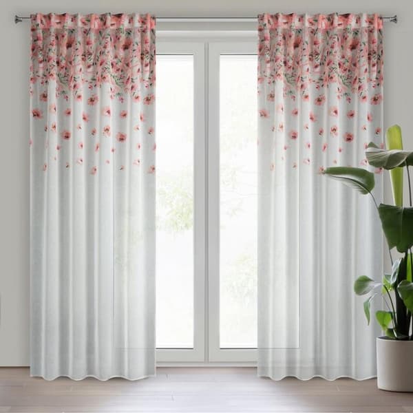 KLARGAVET GARDIN OLIWIA PÅ TAPE 140 X 270 CM HVID
