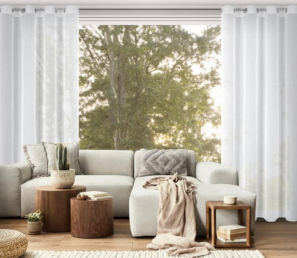 KLARGAVET CALLA GARDIN 140 X 260 CM HVID
