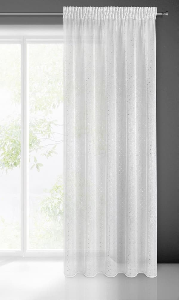 SIBEL FÄRDIG GARDIN PÅ TEJP 140 X 270 CM VIT