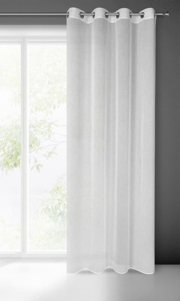 KLARGAVET GARDIN SANDRA 140 X 250 CM HVID