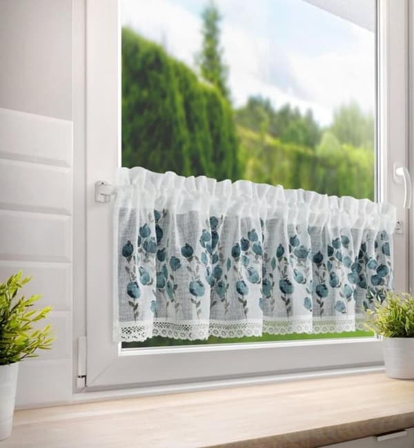 KLARGAVET GARDINPOLA 150 X 30 CM HVID