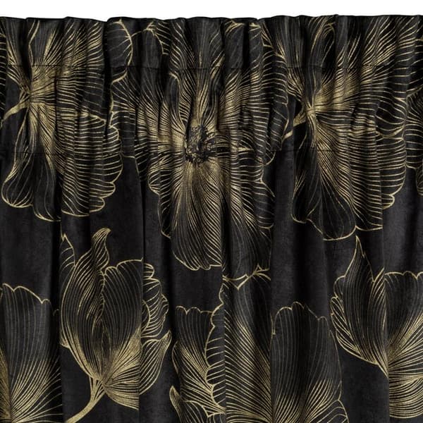 KLARGAVET STELLA-GARDIN PÅ TAPE 140 X 300 CM SORT