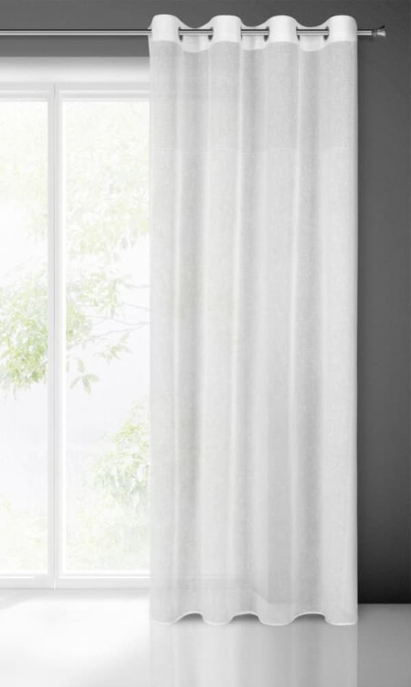 KLARGAVET GARDIN MARISA 140 X 250 CM HVID