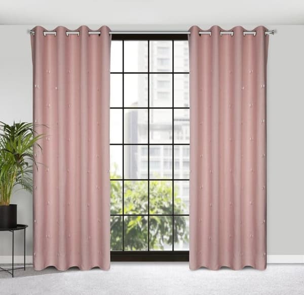 FÄRDIG GARDIN WENDY 140 X 250 CM ROSA