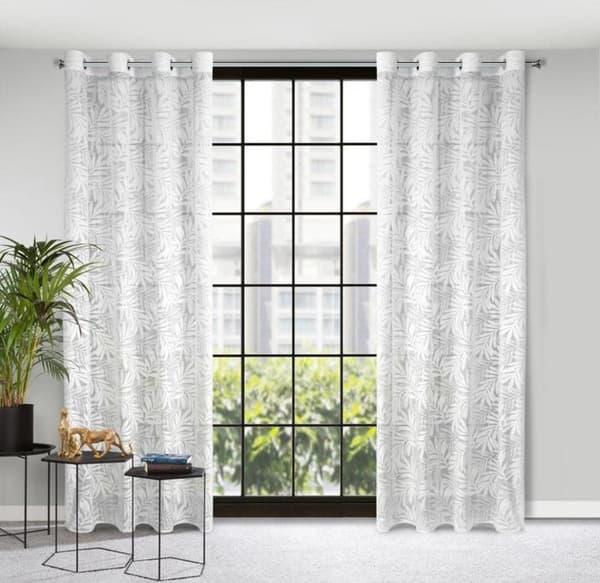 KLARGAVET GARDIN NATALY 140 X 250 CM HVID