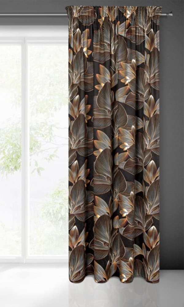KLARGAVET GARDIN LARISA PÅ TAPE 140 X 270 CM SORT