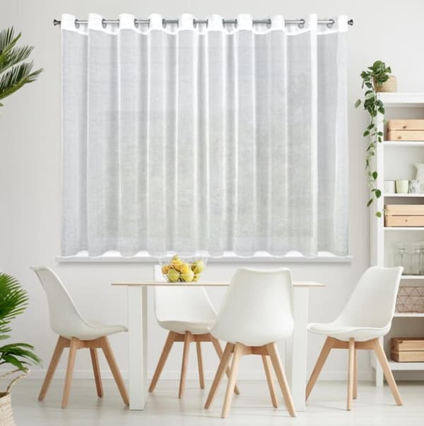 KLARGAVET GARDINMOLLY 350 X 150 CM HVID