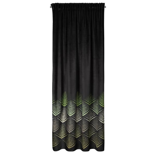 KLARGAVET GARDIN ANGELINA PÅ TAPE 140 X 270 CM SORT