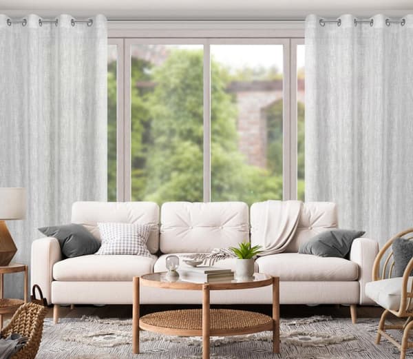 KLARGAVET GARDIN AGNES 140 X 250 CM HVID