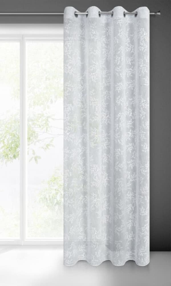 FÄRDIG GARDIN BRANN 140 X 250 CM GRÅ