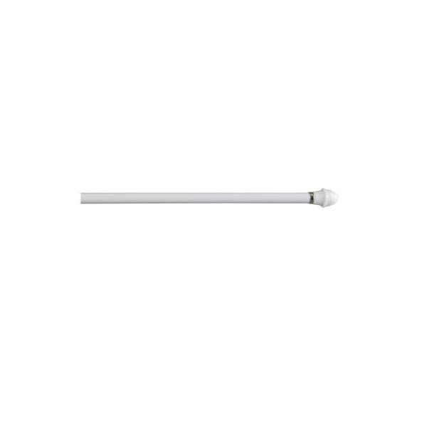 Porte-Rideau Deco Classic Vit - GENERISK - Modell 120-215cm - Utsträckbar - Dekorativ - Enfärgad