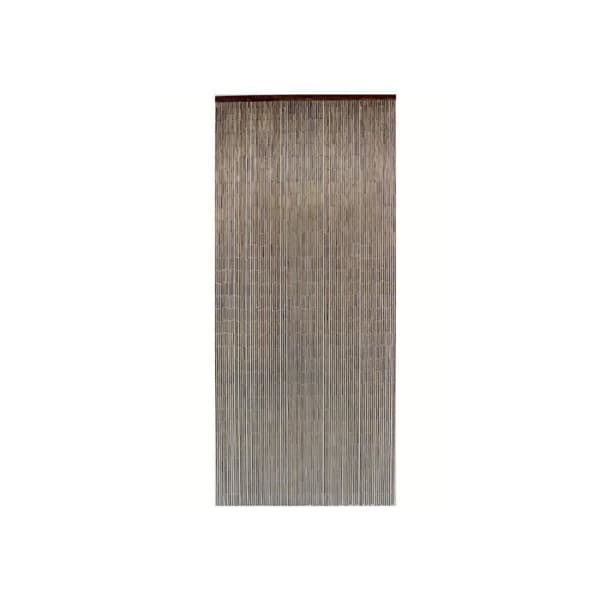 Dörrgardin i mahogny med lackade bambupinnar - 90x200 cm