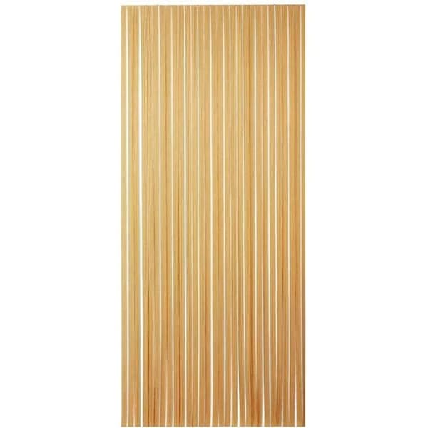 MOREL - PVC-draperi portière Tahiti brun och beige 100x220 cm